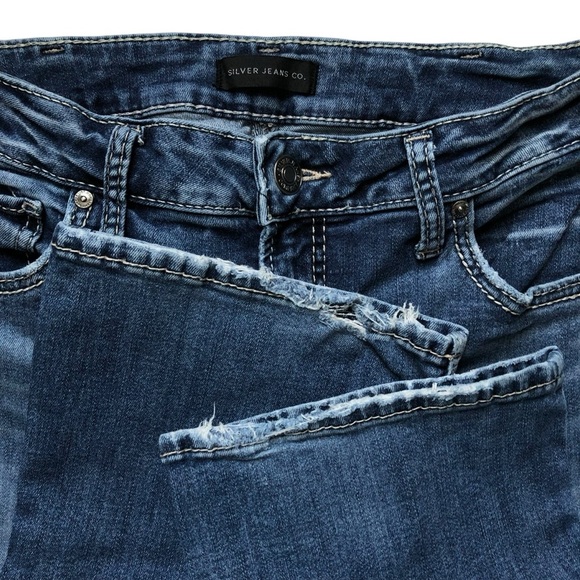 Silver Jeans Avery Slim Boot Size 32  Medium Wash - Picture 6 of 15